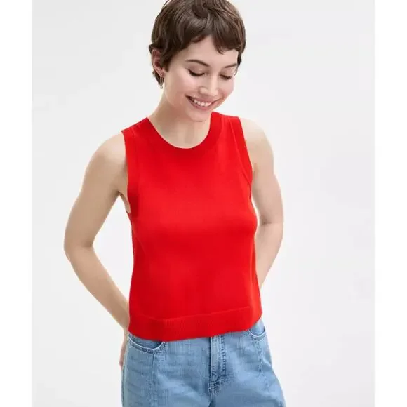 ON 34TH NWT Sleeveless Pullover Sweater Tank Orchid Bouquet Purple Women's XS - Picture 9 of 9